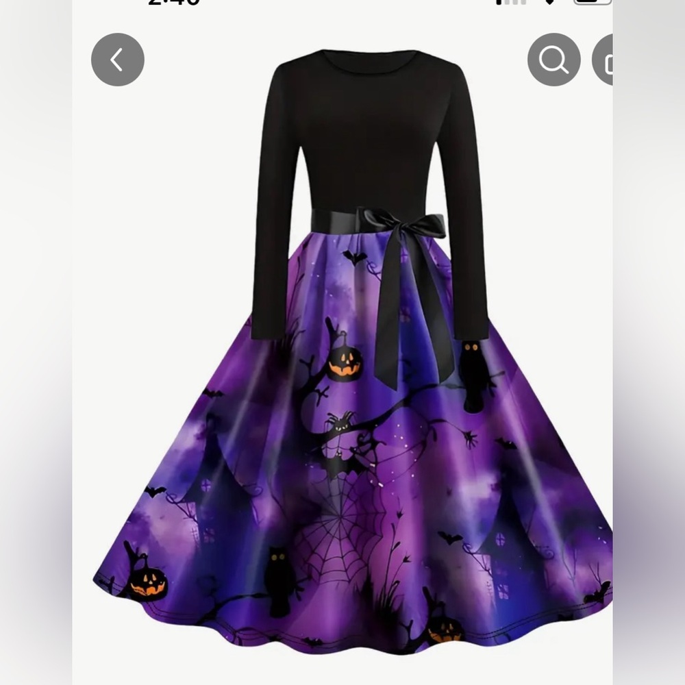 Purple Halloween dress extra large order two of them by accident